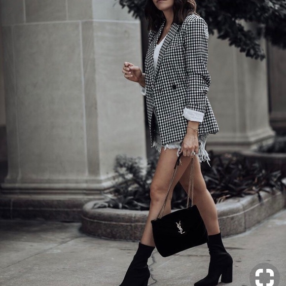 Jaclyn Smith Jackets & Blazers - Houndstooth Woven Patterned Blazer